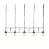 Hubbardton Forge Erlenmeyer 5-Light Industrial Pendant 2 Hubbardton Forge Erlenmeyer 5-Light Industrial Pendant -VERMONT WOODS Erlenmeyer 5 Light Pendant