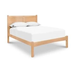 Solid Hardwood Low Footboard Bed - Essex Modern Classic Panel Bed 16 Solid Hardwood Low Footboard Bed - Essex Modern Classic Panel Bed -VERMONT WOODS Essex Panel Bed Low Footboard Queen 48 High Natural Maple