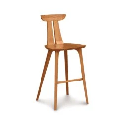 Copeland Estelle Mid-Century Modern Solid Hardwood Bar Stool