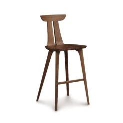 Copeland Estelle Mid-Century Modern Solid Hardwood Bar Stool -VERMONT WOODS Estelle Walnut Bar Stool 5471c8d2 2323 4ac4 8c7a f9eede39eb58