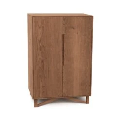 Copeland Furniture Exeter Bar Cabinet -VERMONT WOODS Exeter Cherry Bar Cabinet Saddle Cherry