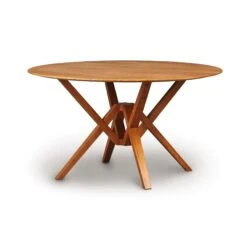 Copeland Exeter Round Solid Top Dining Table 33 Copeland Exeter Round Solid Top Dining Table -VERMONT WOODS Exeter Cherry Round Table 54 Inch Autumn Cherry