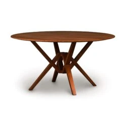 Copeland Exeter Round Solid Top Dining Table 40 Copeland Exeter Round Solid Top Dining Table -VERMONT WOODS Exeter Cherry Round Table 60 Inch Cognac Cherry