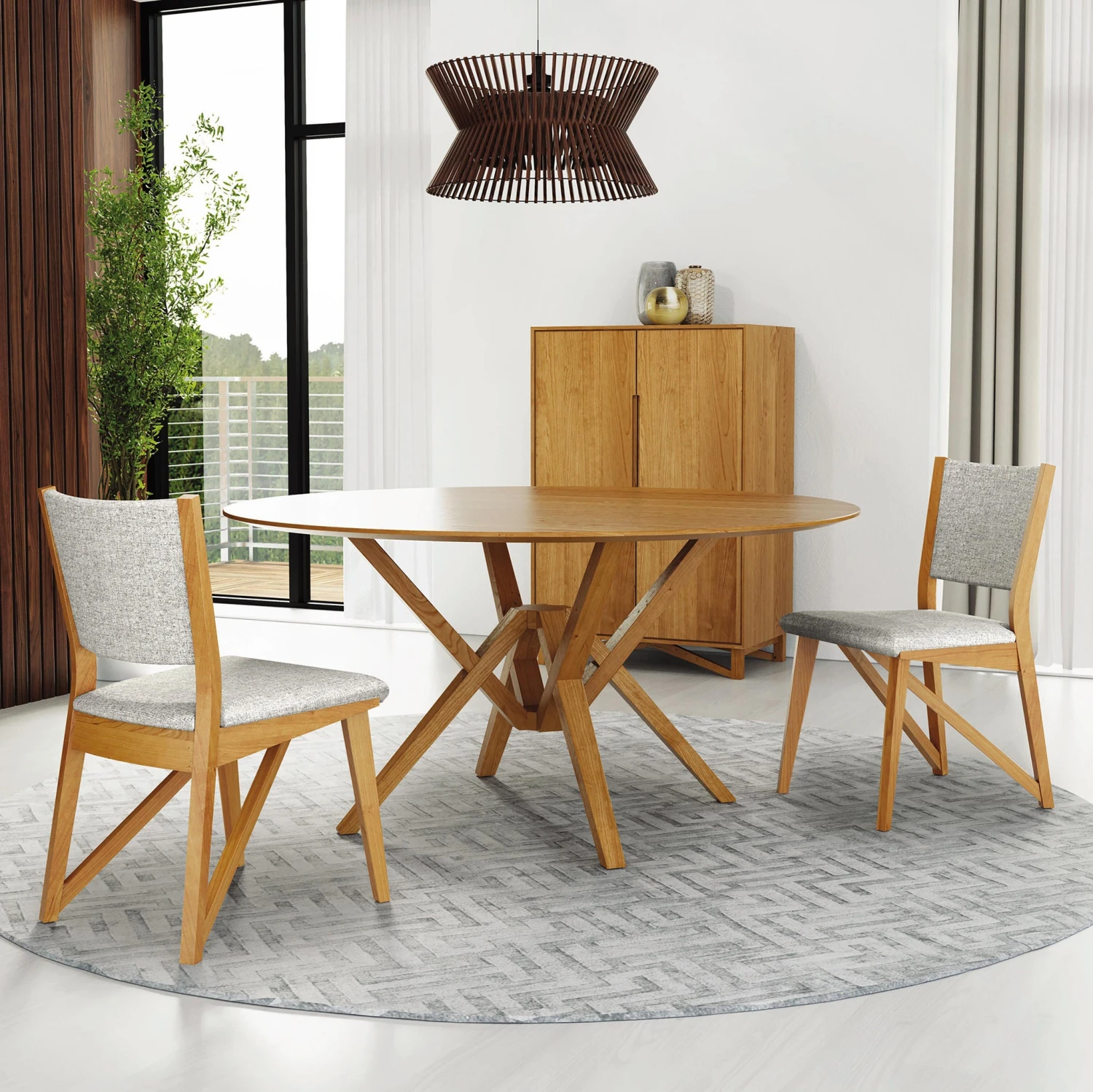 Copeland Exeter Round Solid Top Dining Table 4 Copeland Exeter Round Solid Top Dining Table - Image 2