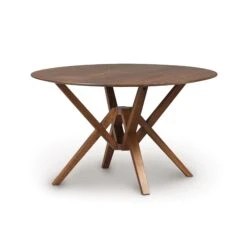 Copeland Exeter Round Solid Top Dining Table 26 Copeland Exeter Round Solid Top Dining Table -VERMONT WOODS Exeter Walnut Round Table 48 Inch
