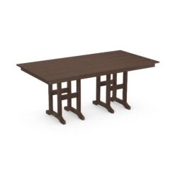 POLYWOOD Farmhouse 37" x 72" Rectangular Outdoor Dining Table 13 POLYWOOD Farmhouse 37" x 72" Rectangular Outdoor Dining Table -VERMONT WOODS FDT3772MA Mahogany