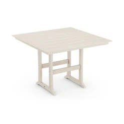 POLYWOOD Farmhouse Trestle 59" Bar Table 14 POLYWOOD Farmhouse Trestle 59" Bar Table -VERMONT WOODS Farmhouse Trestle 59 Inch Bar Table PLB85 T1L1SA Sand