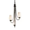 Hubbardton Forge Flora 3-Arm Chandelier -VERMONT WOODS Flora 3 Arm Chandelier