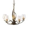 Hubbardton Forge Flora 5-Arm Chandelier 2 Hubbardton Forge Flora 5-Arm Chandelier -VERMONT WOODS Flora 5 Arm Chandelier