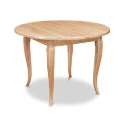French Country Round Solid Wood Dining Table 8 French Country Round Solid Wood Dining Table -VERMONT WOODS French Country Round Solid Top Table 42 Inch Natural Maple