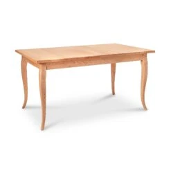 French Country Solid Wood Dining Table - Custom Handcrafted Hardwood -VERMONT WOODS French Country Solid Top Table 42x60 Natural Maple