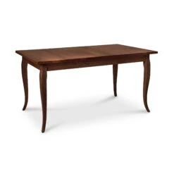 French Country Solid Wood Dining Table - Custom Handcrafted Hardwood -VERMONT WOODS French Country Solid Top Table 42x60 Natural Walnut
