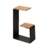 Modern Geometric Side Table with Solid Hardwood and Steel Frame 1 Modern Geometric Side Table with Solid Hardwood and Steel Frame -VERMONT WOODS G Table