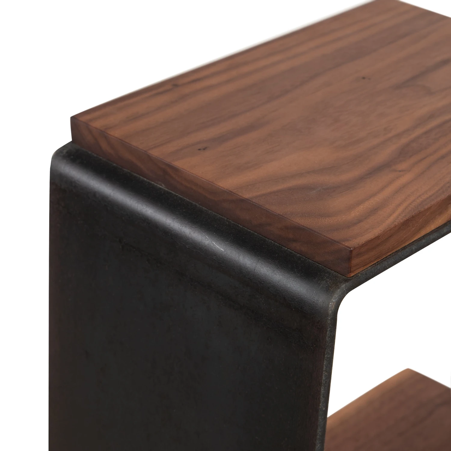 Modern Geometric Side Table with Solid Hardwood and Steel Frame 10 Modern Geometric Side Table with Solid Hardwood and Steel Frame - Image 8