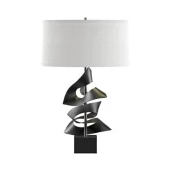 Hubbardton Forge Gallery Two Fold Table Lamp 29 Hubbardton Forge Gallery Two Fold Table Lamp -VERMONT WOODS Gallery Two Fold Table Lamp Black Natural Anna