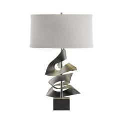 Hubbardton Forge Gallery Two Fold Table Lamp 31 Hubbardton Forge Gallery Two Fold Table Lamp -VERMONT WOODS Gallery Two Fold Table Lamp Natural Iron Flax