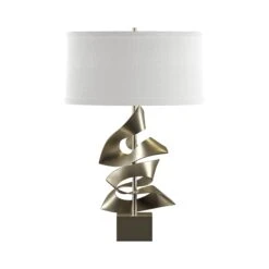 Hubbardton Forge Gallery Two Fold Table Lamp 34 Hubbardton Forge Gallery Two Fold Table Lamp -VERMONT WOODS Gallery Two Fold Table Lamp Soft Gold Natural Anna