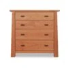 Gamble 4-Drawer Solid Wood Chest - Handcrafted in Vermont -VERMONT WOODS Gamble 4 Drawer Chest