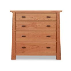 Gamble 4-Drawer Solid Wood Chest - Handcrafted in Vermont