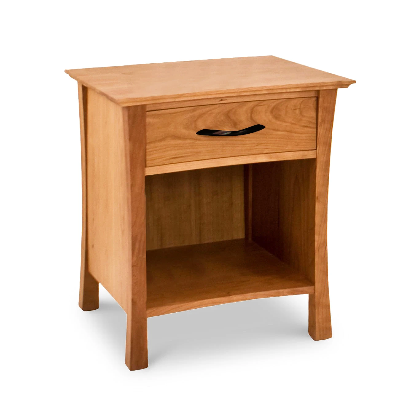 Green Mountain 1-Drawer Enclosed Shelf Nightstand 3 Green Mountain 1-Drawer Enclosed Shelf Nightstand