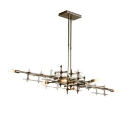 Hubbardton Forge Grid Pendant - Handcrafted Industrial Lighting