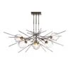 Hubbardton Forge Griffin Pendant with Simon Pearce Glass -VERMONT WOODS Griffin Pendant
