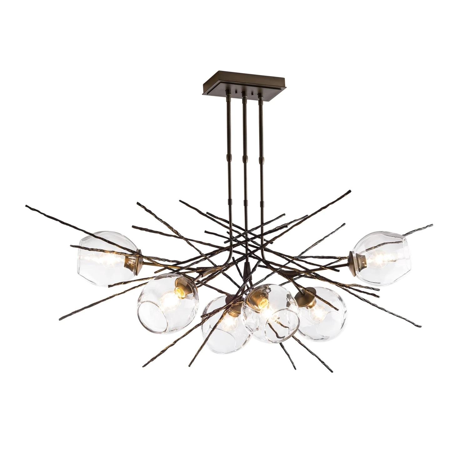 Hubbardton Forge Griffin Pendant with Simon Pearce Glass 4 Hubbardton Forge Griffin Pendant with Simon Pearce Glass - Image 2