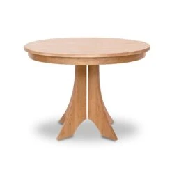 Hampton Solid Wood Round Split Pedestal Dining Table 8 Hampton Solid Wood Round Split Pedestal Dining Table -VERMONT WOODS Hampton Round Split Pedestal Solid Top Table 36 Inch Natural Maple