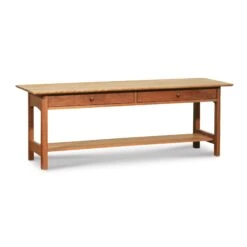 Heartwood Shaker 2-Drawer Low Console Coffee Table