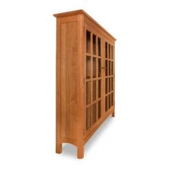 Heartwood Shaker Solid Wood 2-Glass Door Bookcase 9 Heartwood Shaker Solid Wood 2-Glass Door Bookcase -VERMONT WOODS Heartwood Shaker 2 Glass Door Bookcase 2