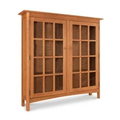 Heartwood Shaker Solid Wood 2-Glass Door Bookcase 13 Heartwood Shaker Solid Wood 2-Glass Door Bookcase -VERMONT WOODS Heartwood Shaker 2 Glass Door Bookcase p3ys6k