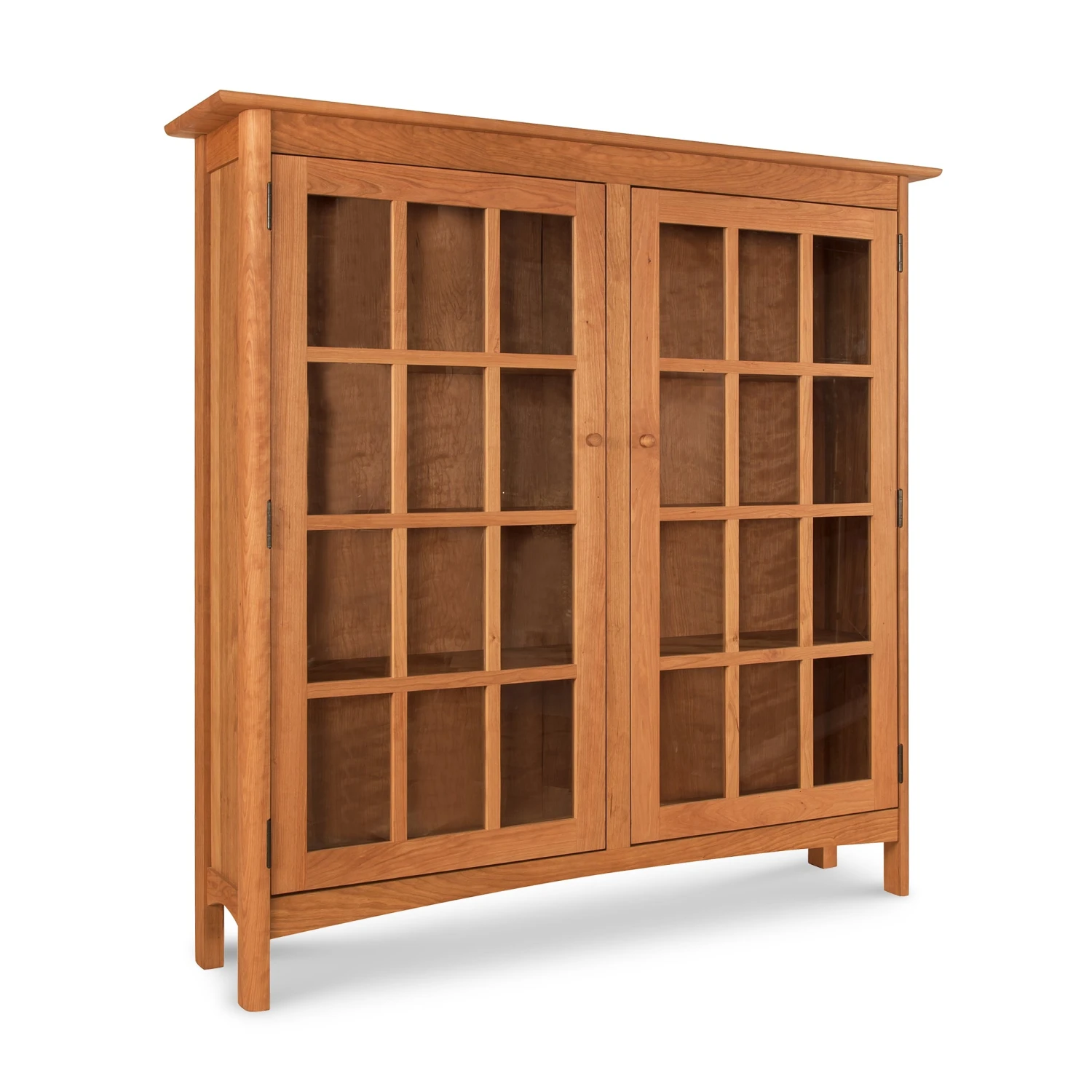 Heartwood Shaker Solid Wood 2-Glass Door Bookcase 8 Heartwood Shaker Solid Wood 2-Glass Door Bookcase - Image 6
