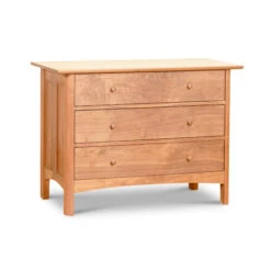Heartwood Shaker 3-Drawer Solid Wood Chest -VERMONT WOODS Heartwood Shaker 3 Drawer Chest Natural Maple