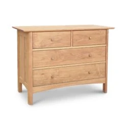 Heartwood Shaker 4-Drawer Solid Wood Dresser -VERMONT WOODS Heartwood Shaker 4 Drawer Dresser Natural Maple