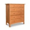 Heartwood Shaker 5-Drawer Solid Hardwood Chest 1 Heartwood Shaker 5-Drawer Solid Hardwood Chest -VERMONT WOODS Heartwood Shaker 5 Drawer Chest