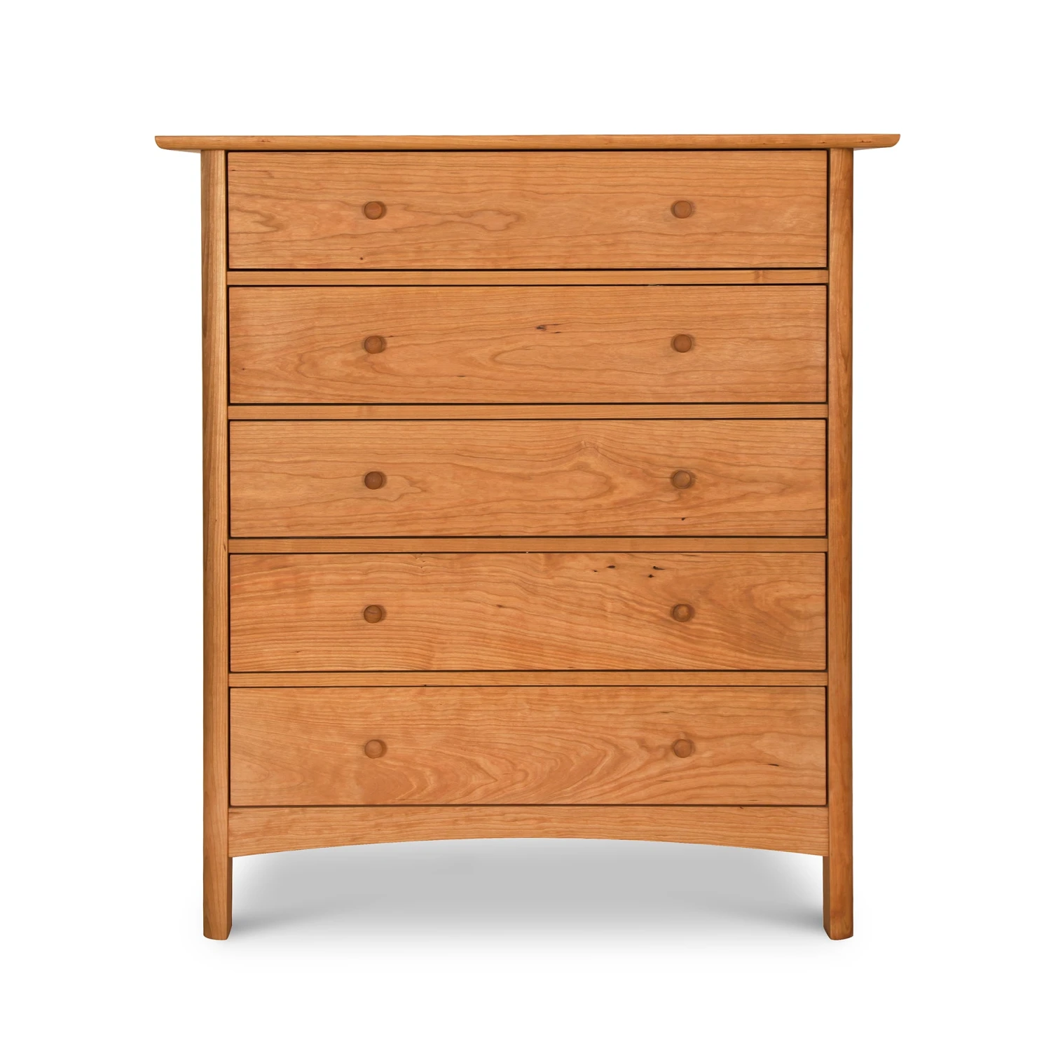 Heartwood Shaker 5-Drawer Solid Hardwood Chest 4 Heartwood Shaker 5-Drawer Solid Hardwood Chest - Image 2