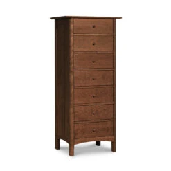 Heartwood Shaker 7-Drawer Lingerie Chest -VERMONT WOODS Heartwood Shaker 7 Drawer Lingerie Chest Natural Walnut