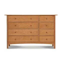 Heartwood Shaker 8-Drawer Dresser #2: Luxury Solid Hardwood Storage