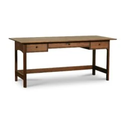 Heartwood Shaker Campaign Desk -VERMONT WOODS Heartwood Shaker Campaign Desk Natural Walnut
