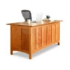 Heartwood Shaker Executive Desk: Premium Solid Wood Office Furniture -VERMONT WOODS Heartwood Shaker Executive Desk