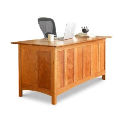 Heartwood Shaker Executive Desk: Premium Solid Wood Office Furniture