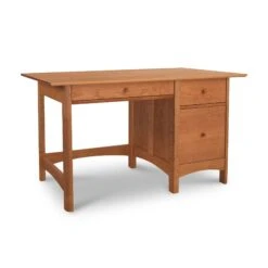 Heartwood Shaker Study Desk - Handcrafted Solid Wood Office Furniture 11 Heartwood Shaker Study Desk - Handcrafted Solid Wood Office Furniture -VERMONT WOODS Heartwood Shaker Study Desk Natural Cherry