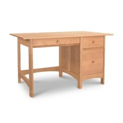 Heartwood Shaker Study Desk - Handcrafted Solid Wood Office Furniture 12 Heartwood Shaker Study Desk - Handcrafted Solid Wood Office Furniture -VERMONT WOODS Heartwood Shaker Study Desk Natural Maple