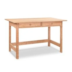 Heartwood Shaker Writing Desk: Handcrafted Solid Hardwood in Vermont -VERMONT WOODS Heartwood Shaker Writing Desk Natural Maple