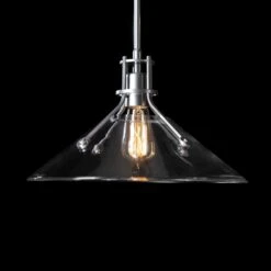 Hubbardton Forge Henry Medium Glass Shade Pendant 10 Hubbardton Forge Henry Medium Glass Shade Pendant -VERMONT WOODS Henry Glass Shade Pendant 3