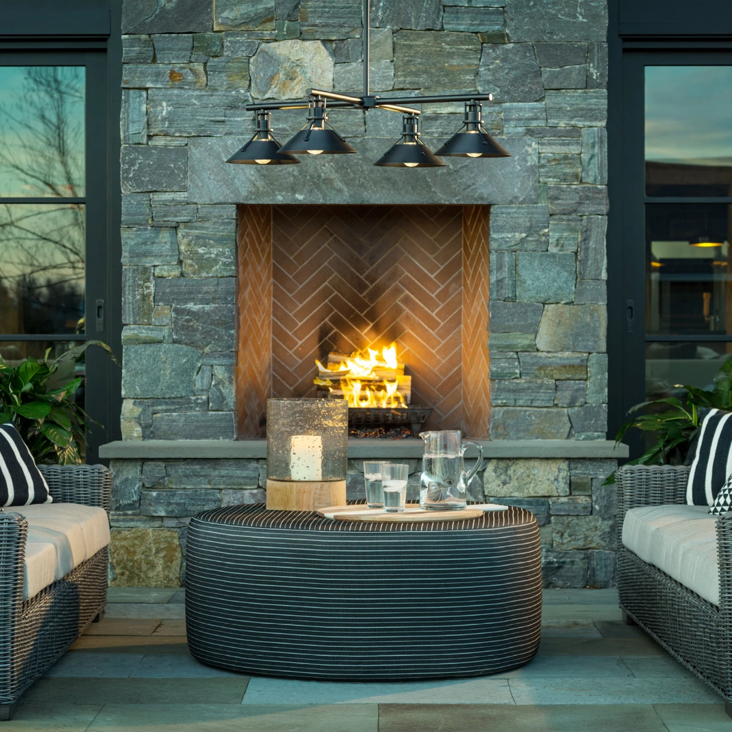 Hubbardton Forge Henry Outdoor 4-Light Industrial Pendant 6 Hubbardton Forge Henry Outdoor 4-Light Industrial Pendant - Image 4