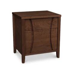 Solid Wood 1-Drawer Nightstand with Storage Door - Holland Collection -VERMONT WOODS Holland 1 Drawer 1 Door Nightstand Natural Walnut