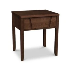 Holland 1-Drawer Nightstand -VERMONT WOODS Holland 1 Drawer Nightstand Natural Walnut
