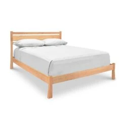 Solid Wood Horizon Platform Bed - Handcrafted Arts & Crafts Bed Frame 16 Solid Wood Horizon Platform Bed - Handcrafted Arts & Crafts Bed Frame -VERMONT WOODS Horizon Platform Bed Queen Natural Maple