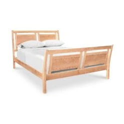 Handcrafted Solid Wood Incline Sleigh Bed 18 Handcrafted Solid Wood Incline Sleigh Bed -VERMONT WOODS Incline Sleigh Bed Queen Natural Maple